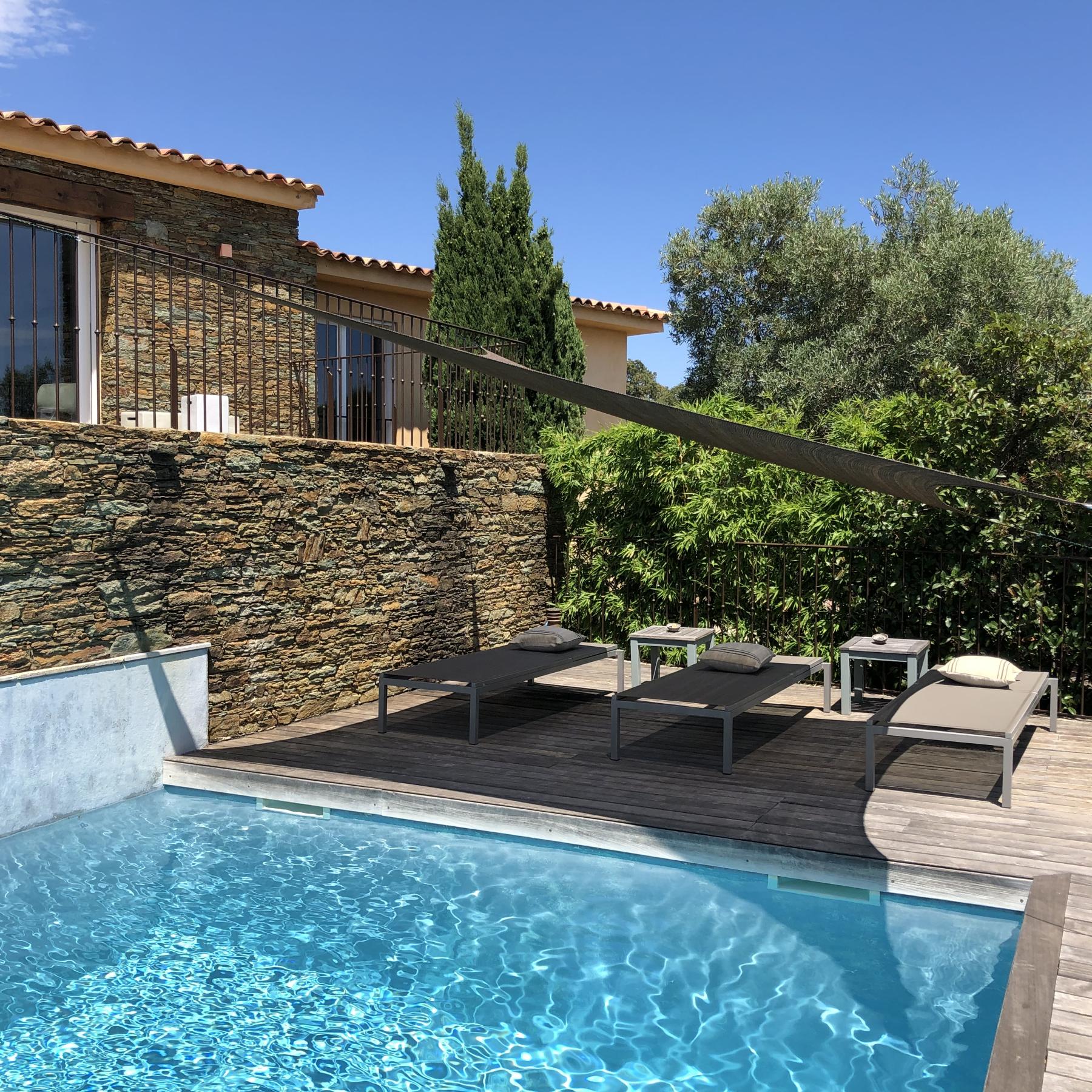 terrasse piscine villa araso - exception / Arasu Cabanon Bleu