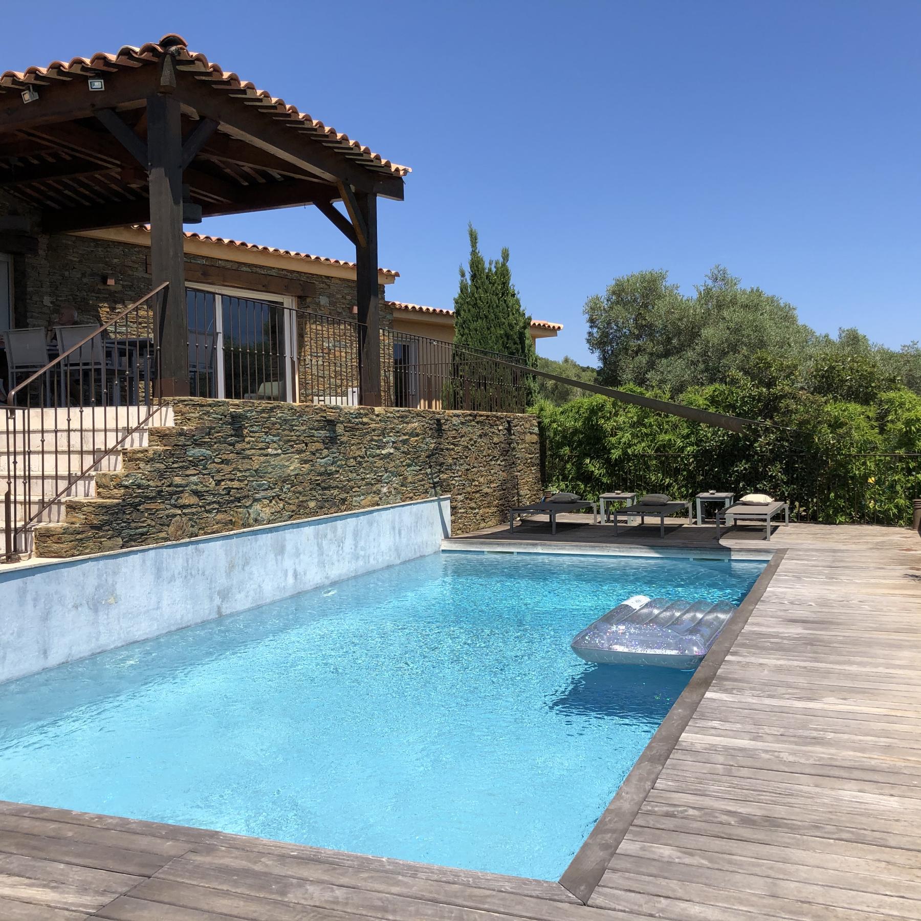 terrasse piscine villa araso - exception / Arasu Cabanon Bleu